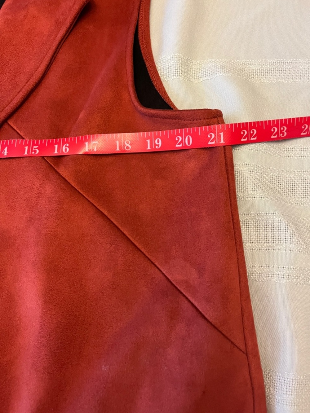 Attyre Classic Rust Sleeveless Blazer Vest - Women's size L - Picture 6 of 8
